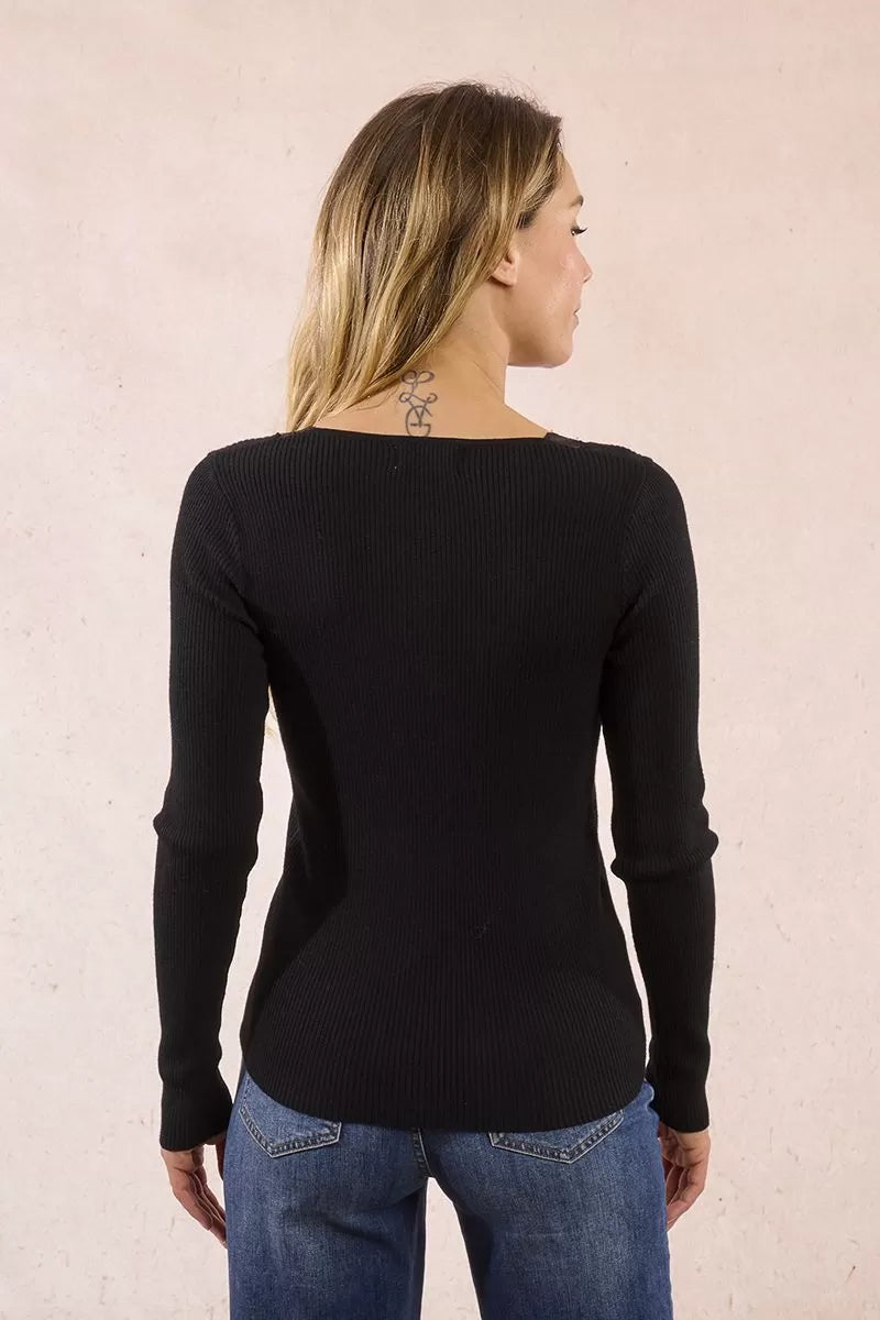 Pullover lavorato in maglia