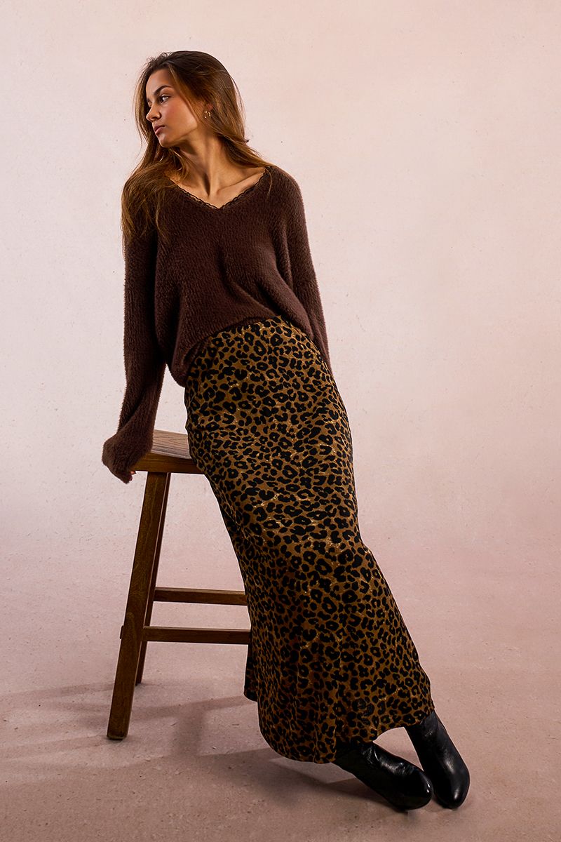 Pantalone lavorato in maglia