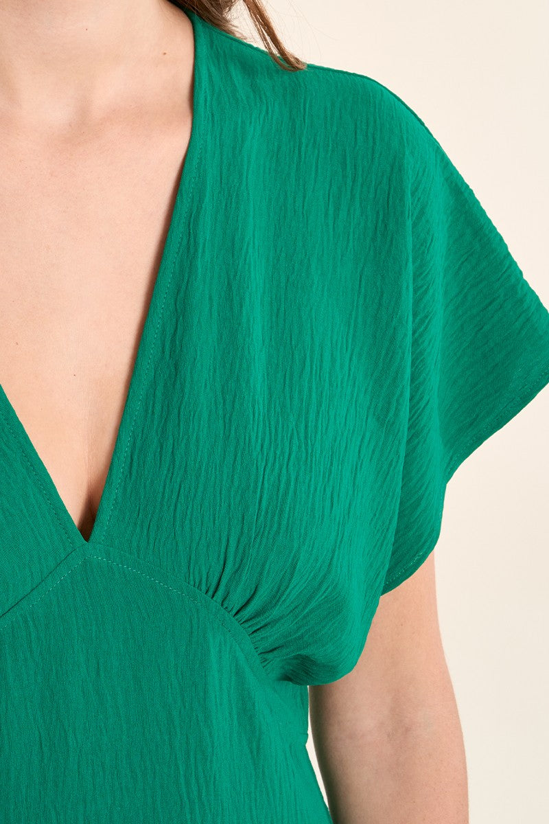 Abito lungo -Maniche corte a pipistrello