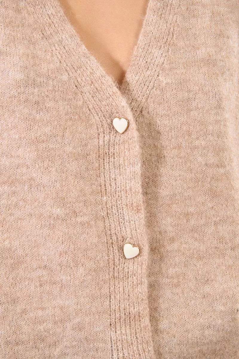Cardigan lavorato in maglia