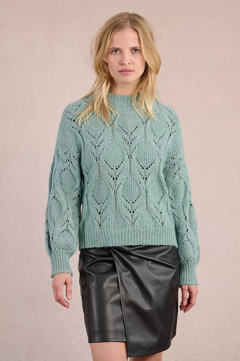 Pullover lavorato in maglia