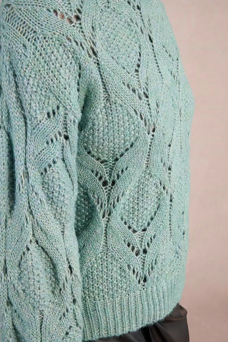 Pullover lavorato in maglia