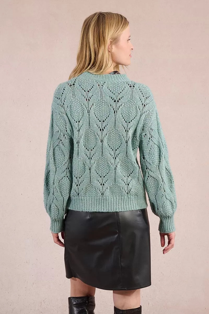 Pullover lavorato in maglia