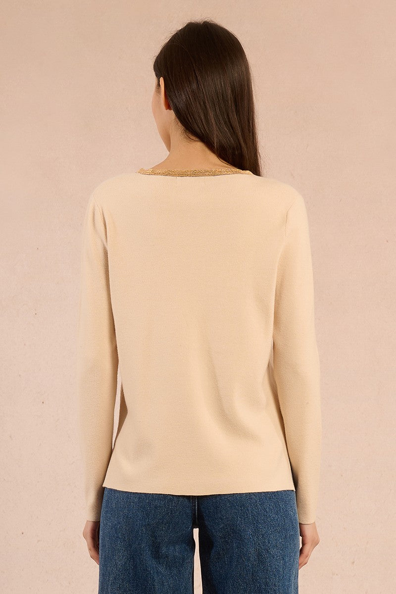Pullover lavorato in maglia