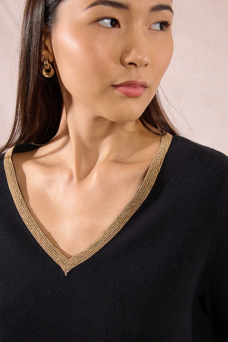 Pullover lavorato in maglia