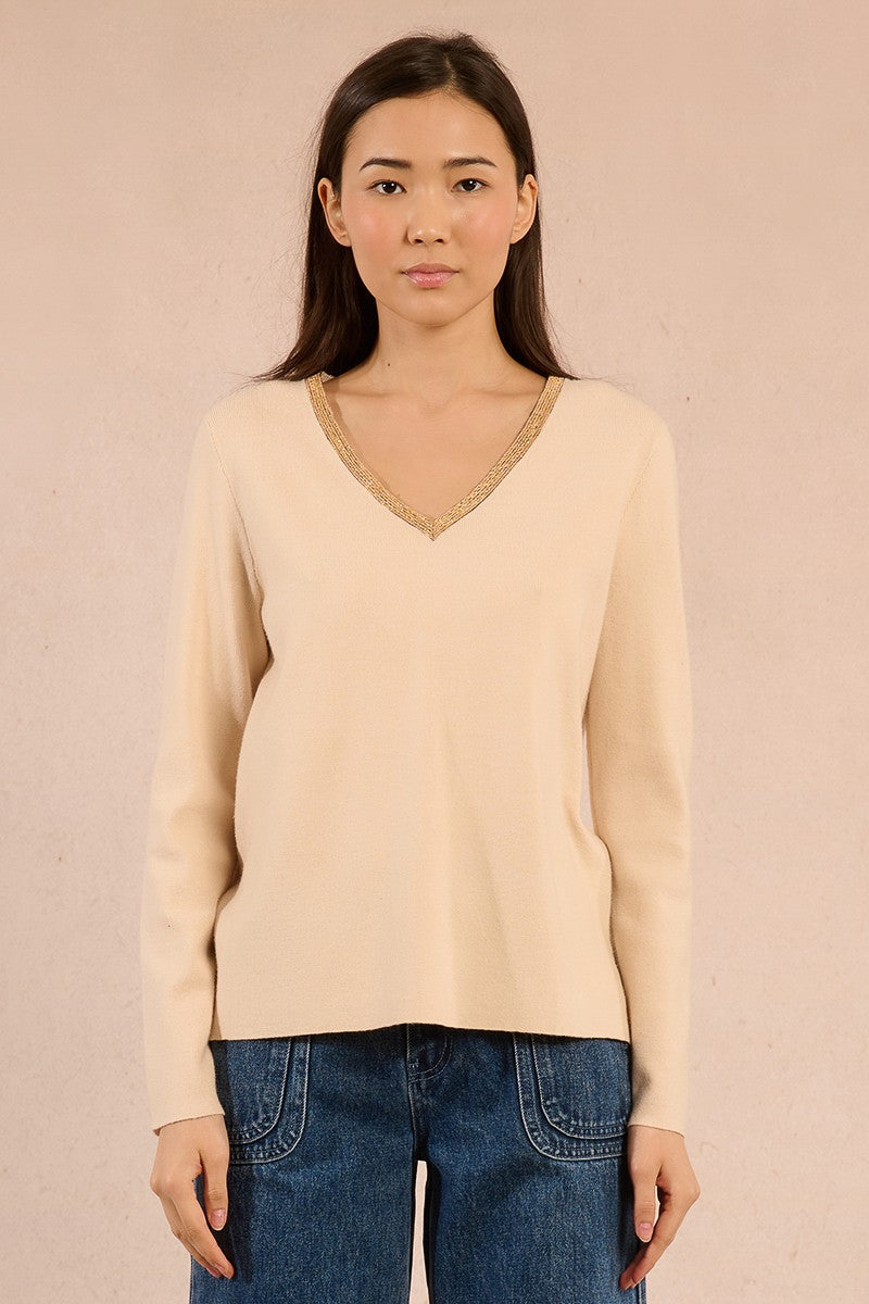 Pullover lavorato in maglia