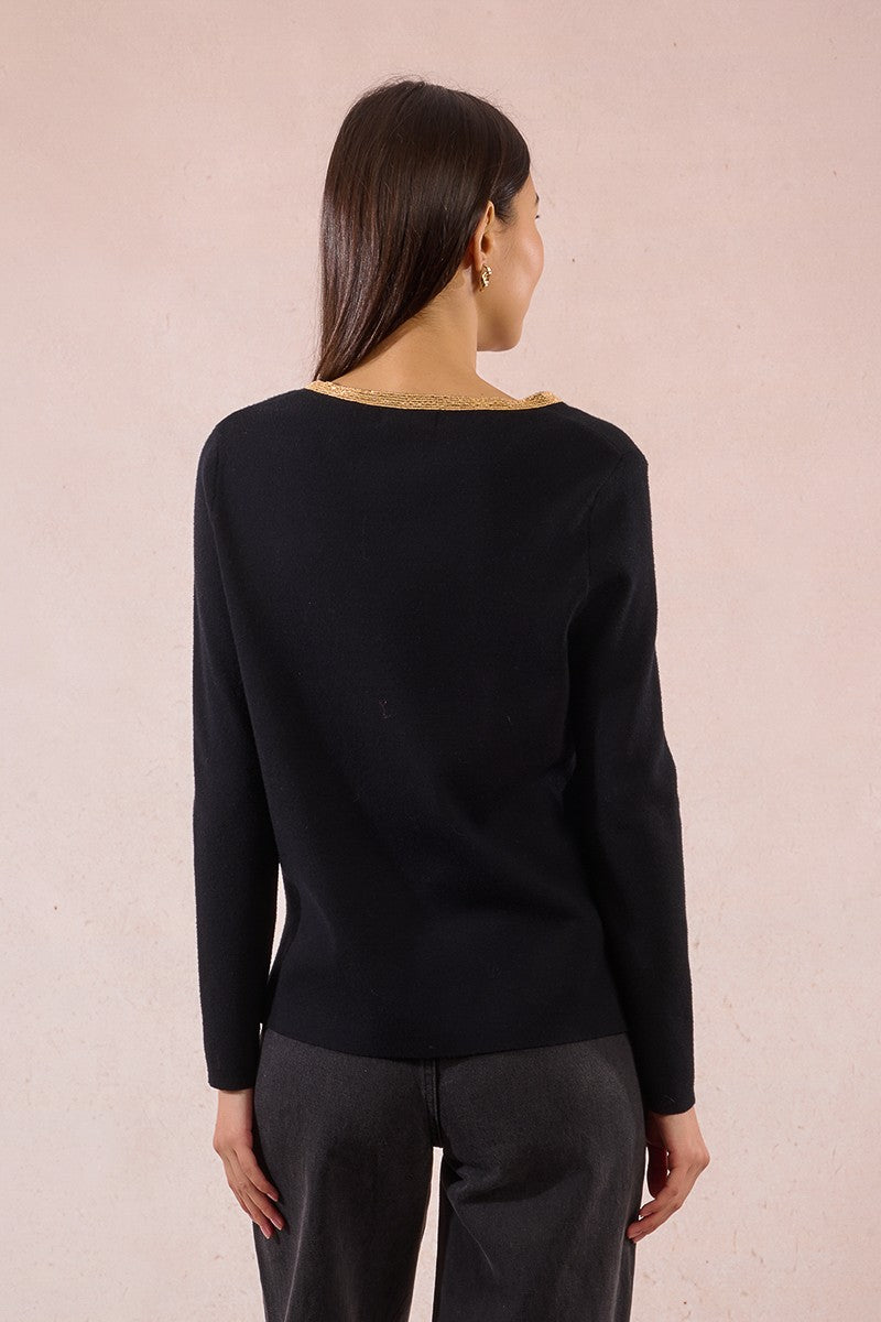 Pullover lavorato in maglia