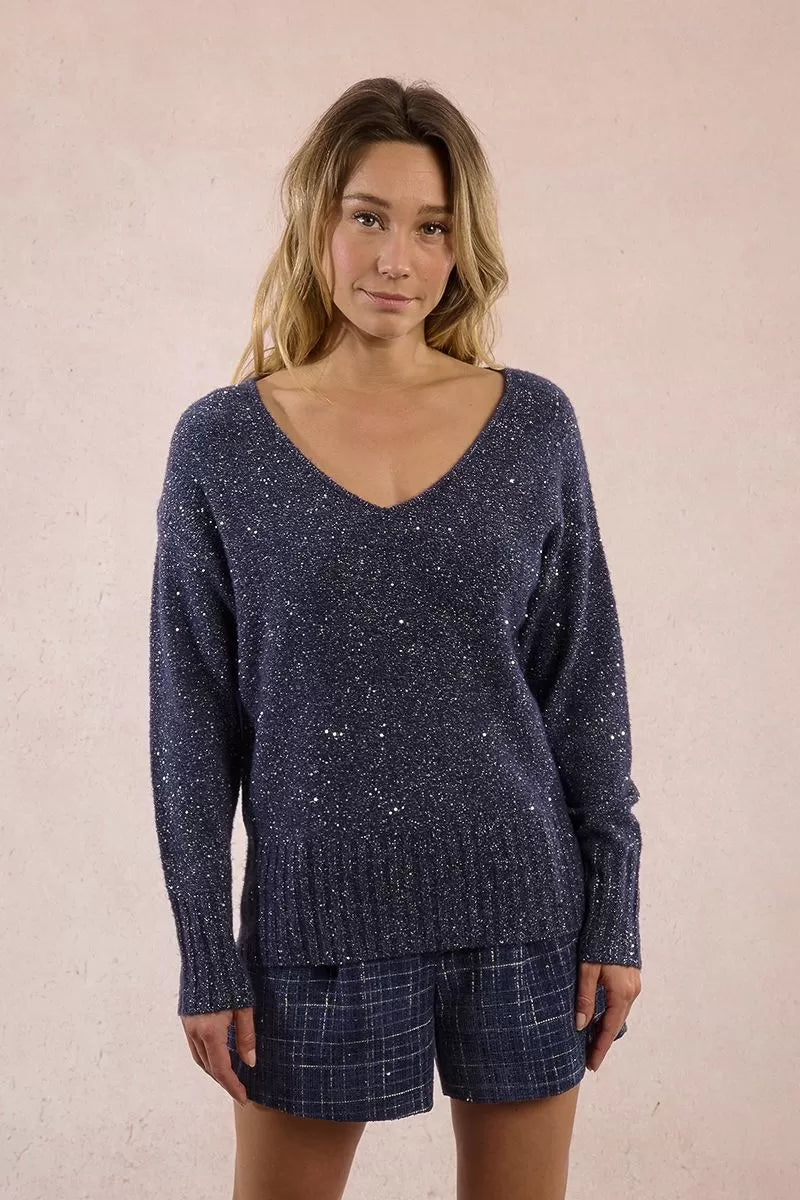 Pullover lavorato in maglia