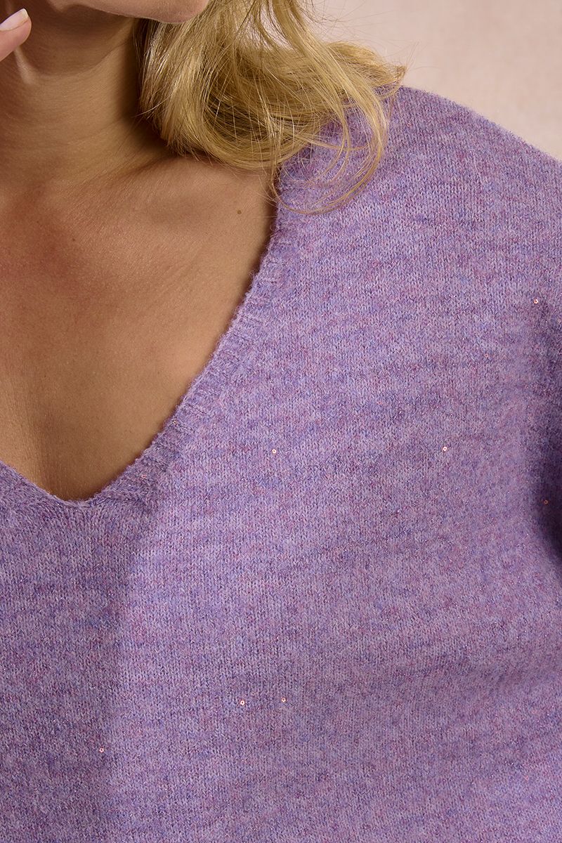 Pullover lavorato in maglia