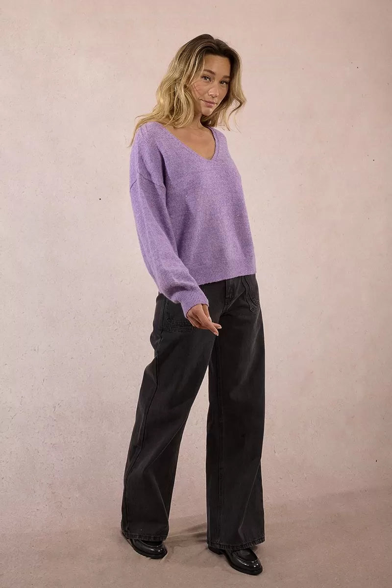 Pullover lavorato in maglia