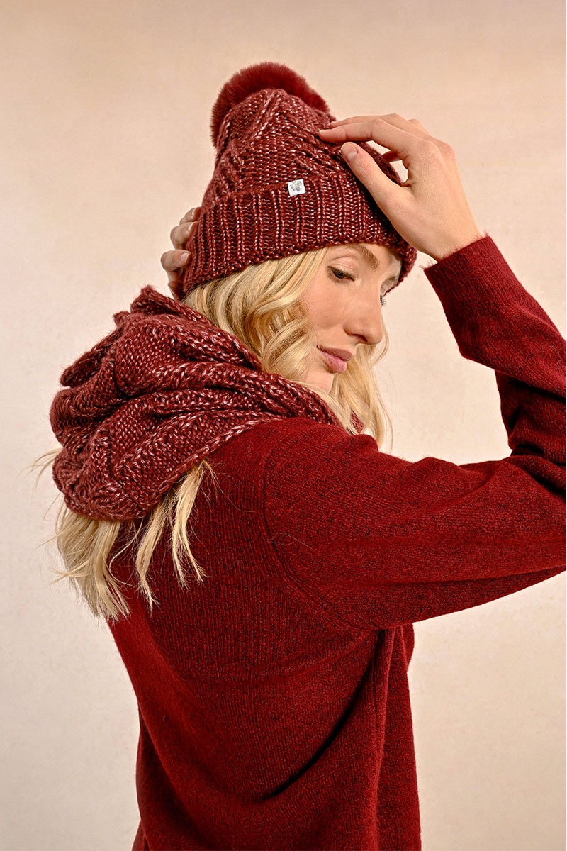 Maglia Sciarpa E Cappello Rosso Set Cappello E Sciarpa – Kanal 32