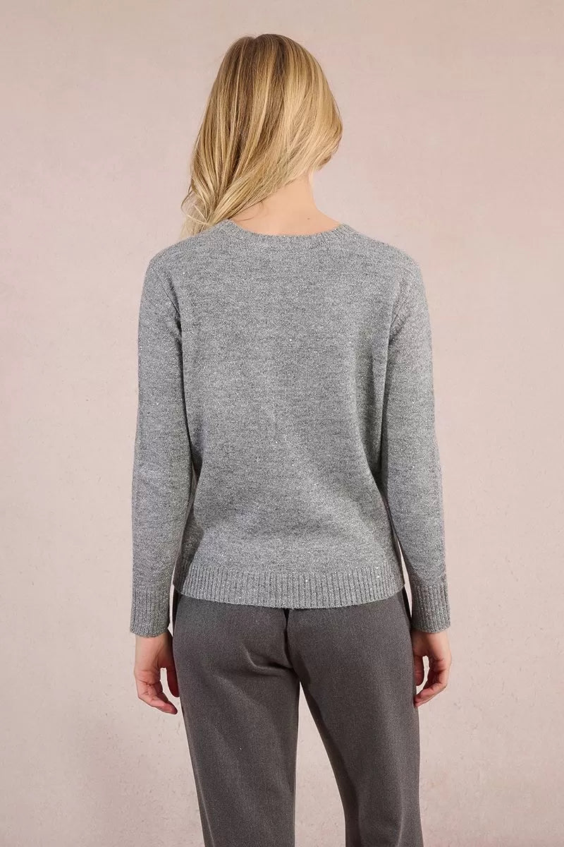Pullover lavorato in maglia