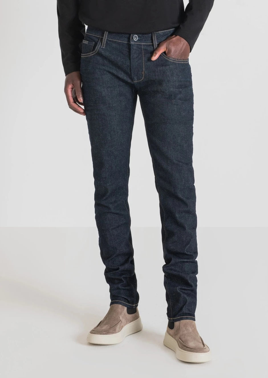 Jeans tapered blu
