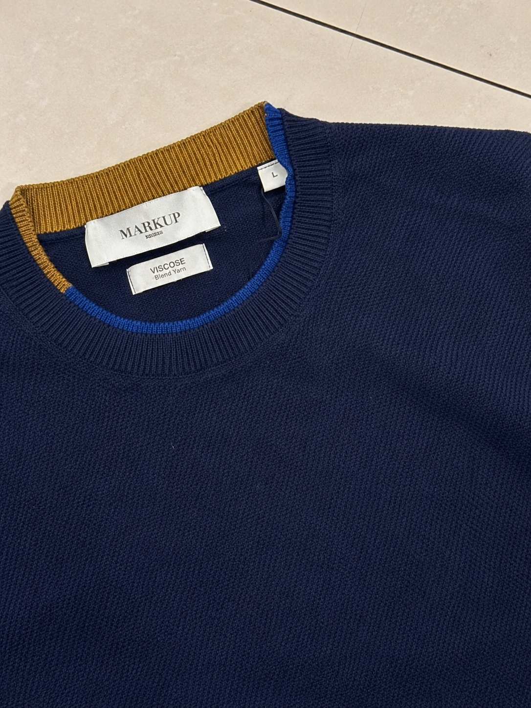 Pull girocollo punto riso viscosa