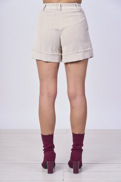 Short Velluto costa larga