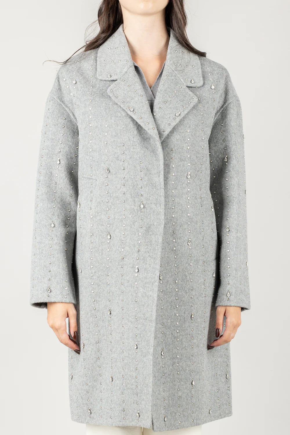 Cappotto Vicolo con dettagli in pietra