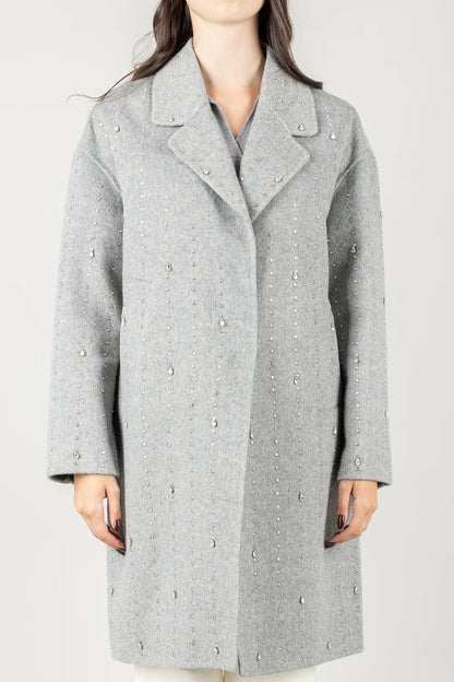 Cappotto Vicolo con dettagli in pietra