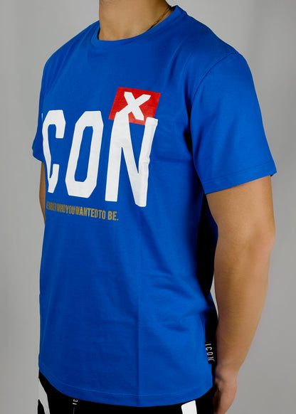 T-shirt royal con logo