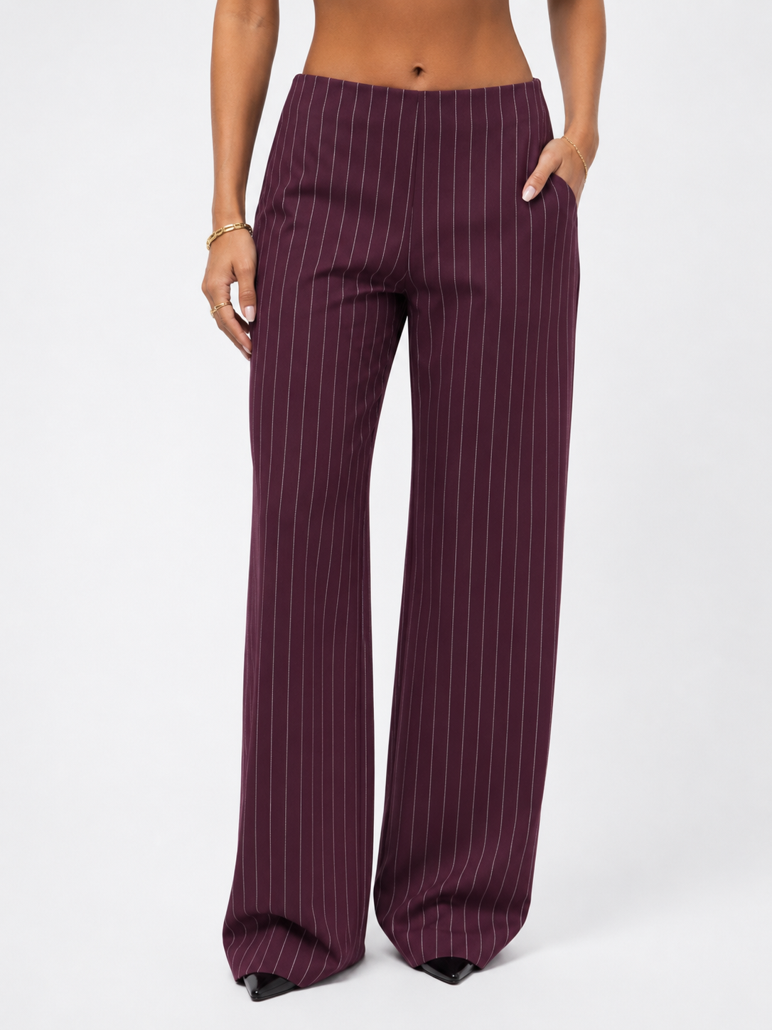 PANTALONE PALAZZO GESSATO
