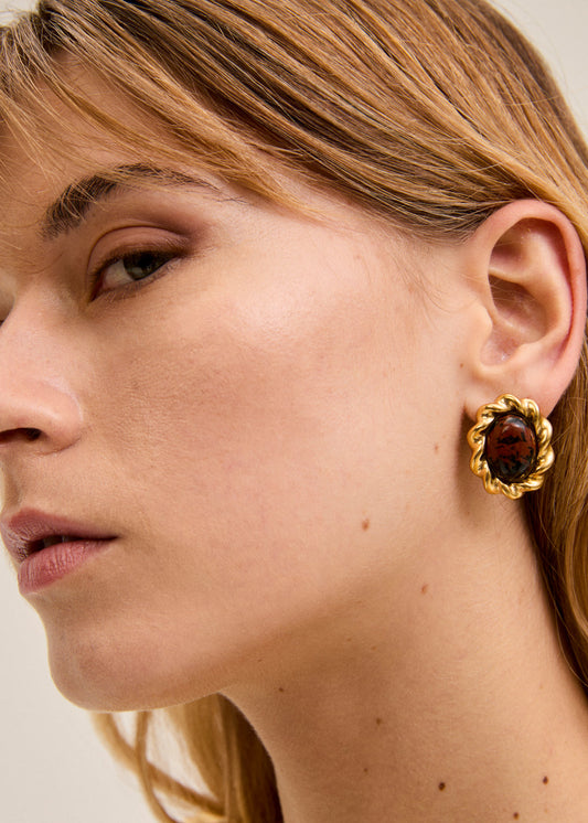 Orecchini frame oro
