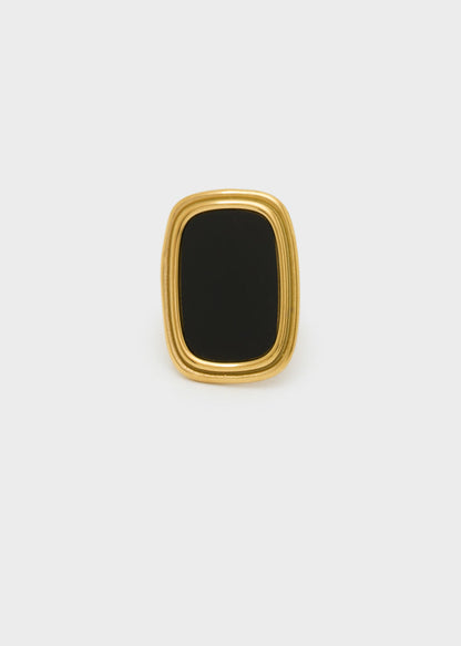 ANELLO MILLY PIETRA ACC. INOS. ORO/NERO