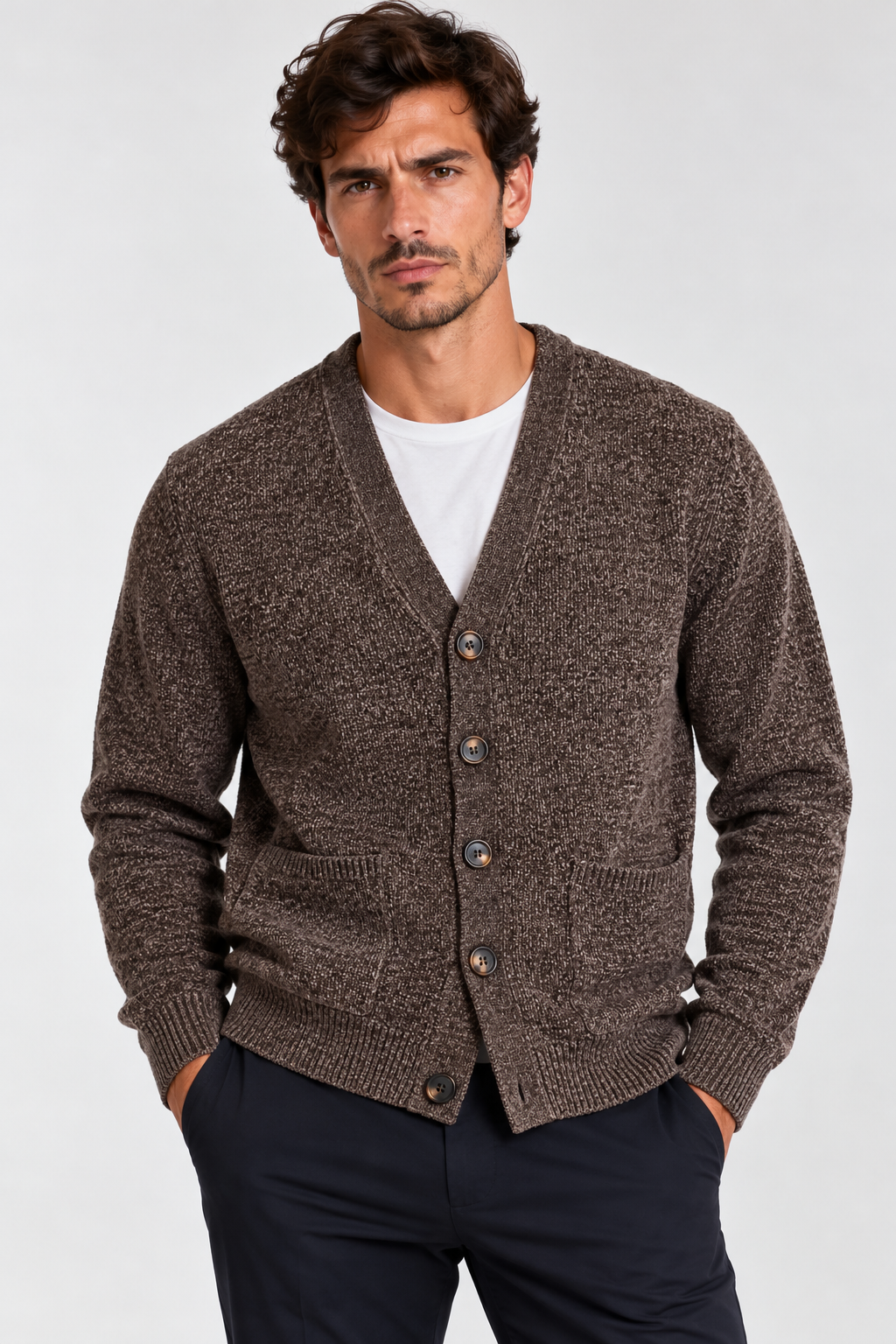 CARDIGAN SCOLLO V ML CINIGLIA