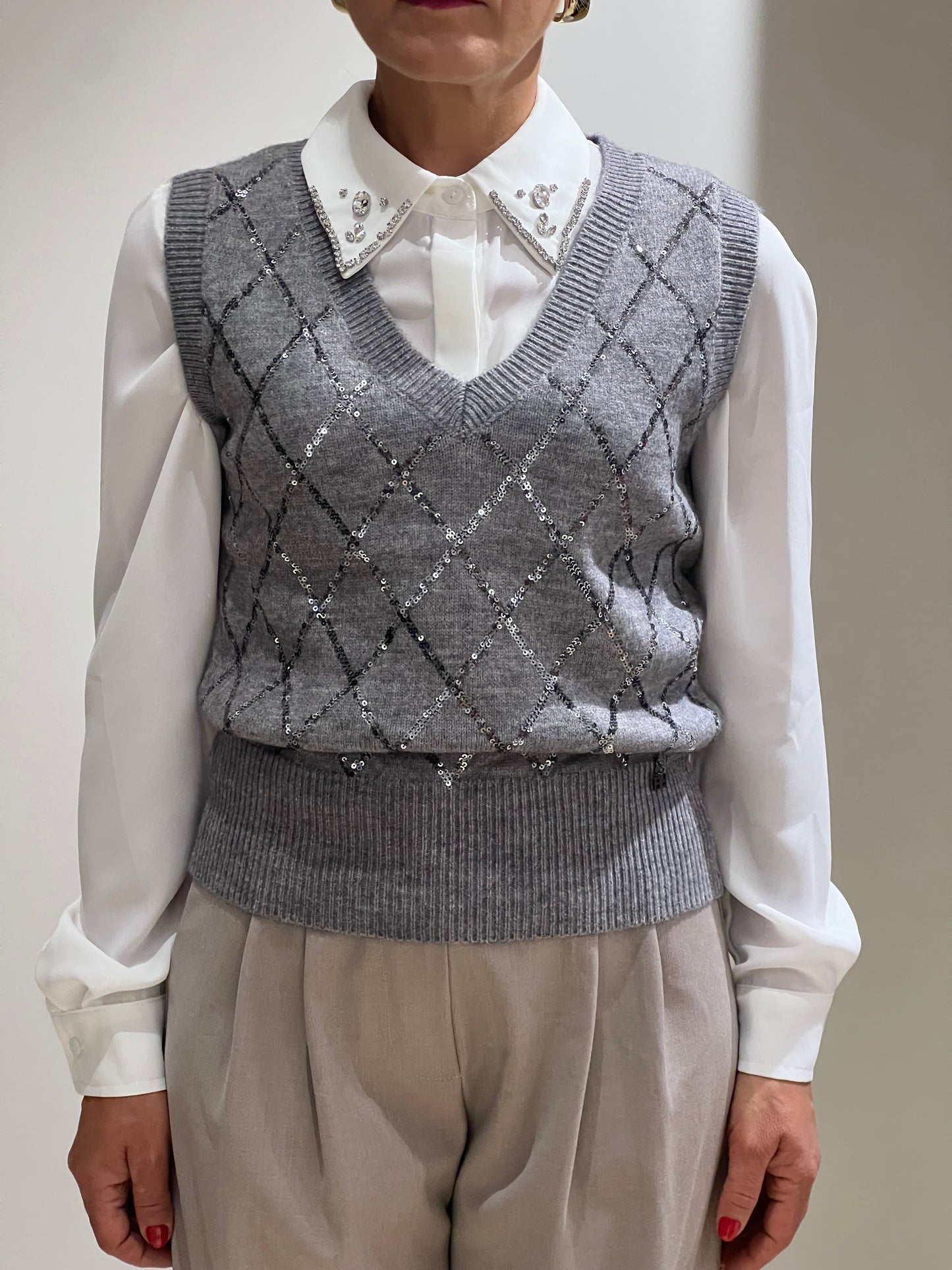 Gilet scollo a v