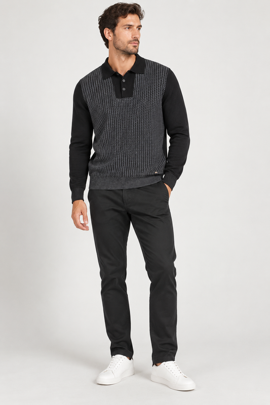 Pull punto bicolor