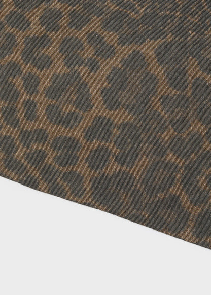 Sciarpa animalier lurex plisse