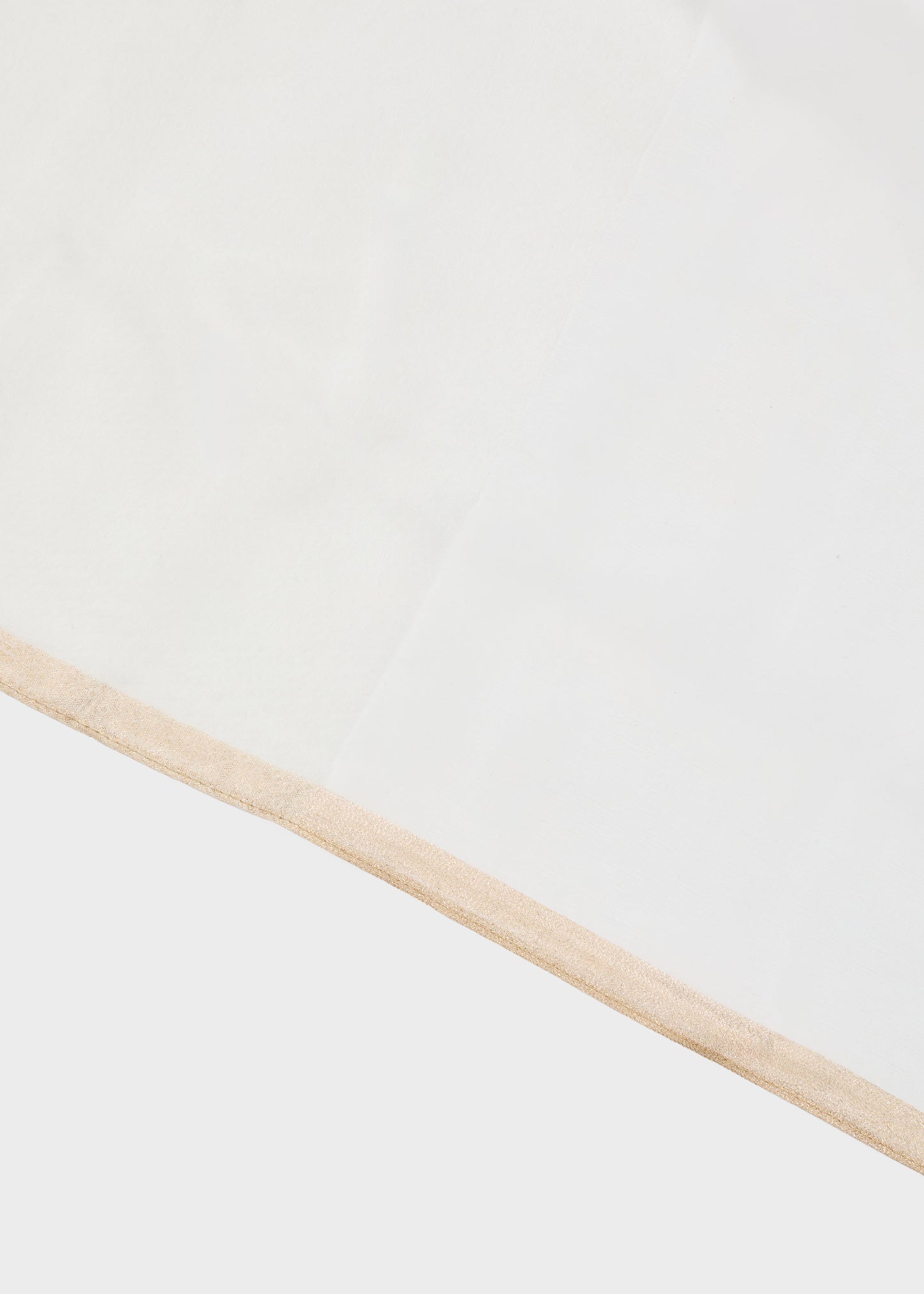 Foulard laila in organza bianco