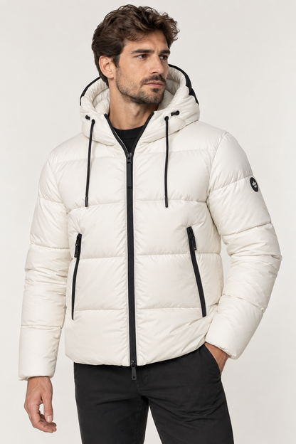 Short puffer microfibra