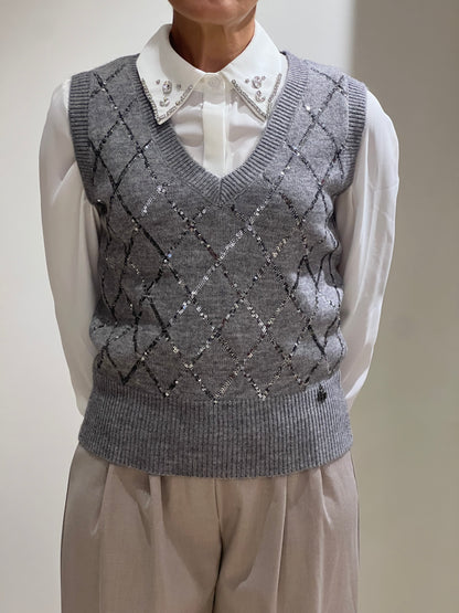 Gilet scollo a v
