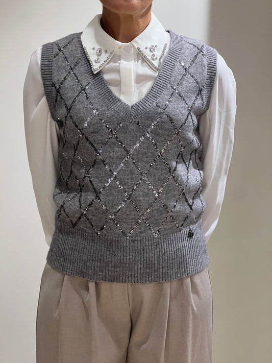 Gilet scollo a v