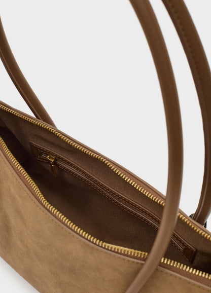 BORSA SKY BAGUETTE A SPALLA TORTORA