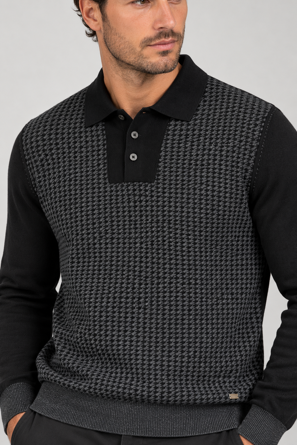 Pull punto bicolor