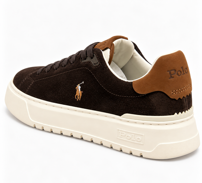 Scarpa moro Ralph lauren SUEDE/NUBUCK RLITE COURT SK L TL