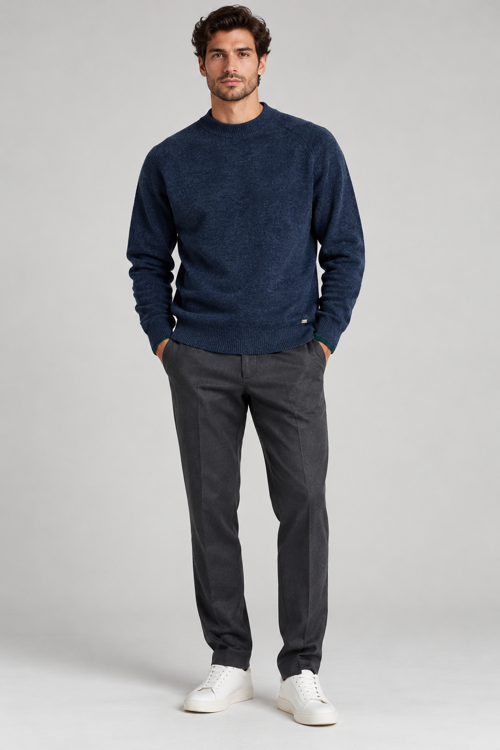 Pull girocollo ciniglia