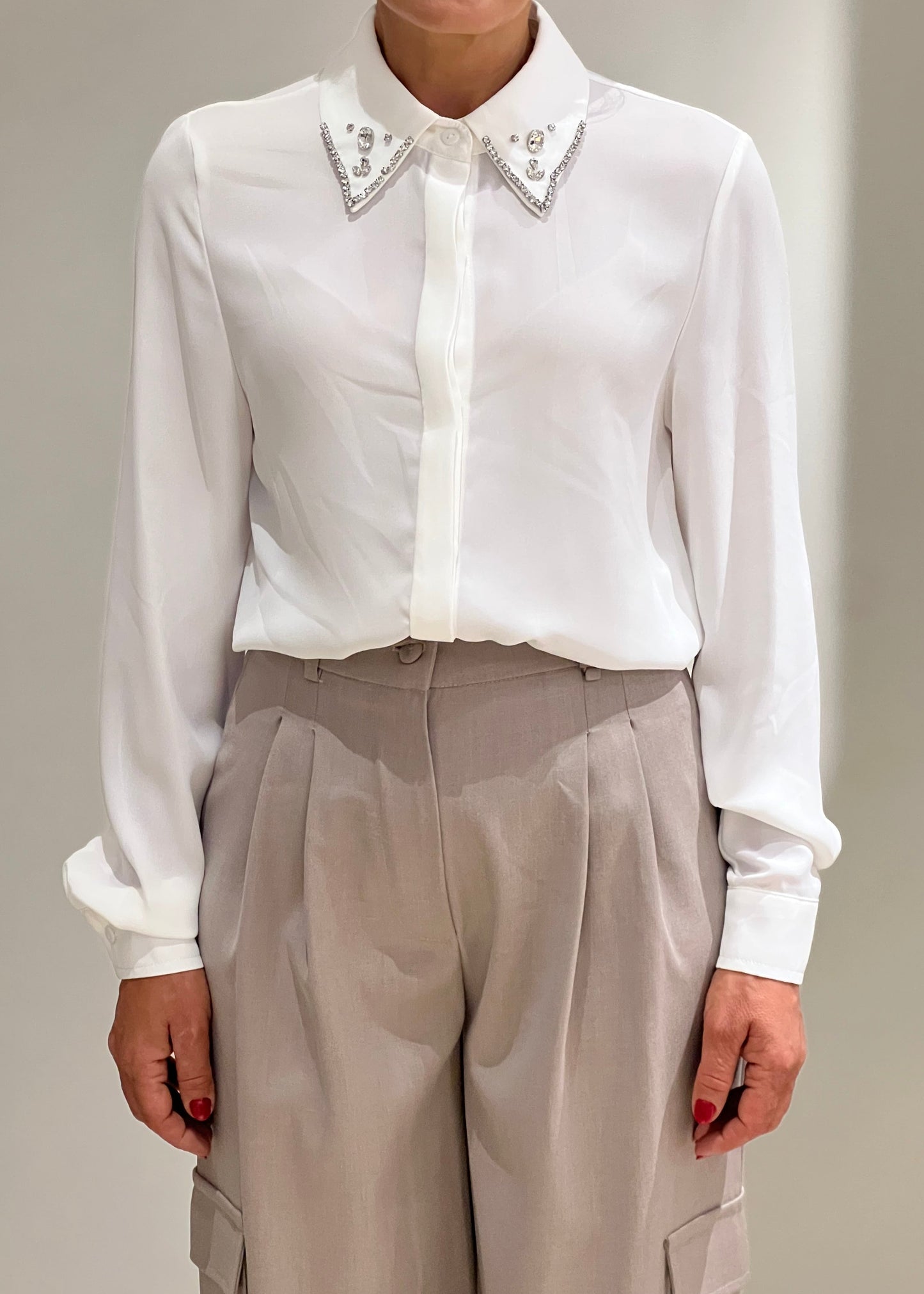 Camicia applicazione strass