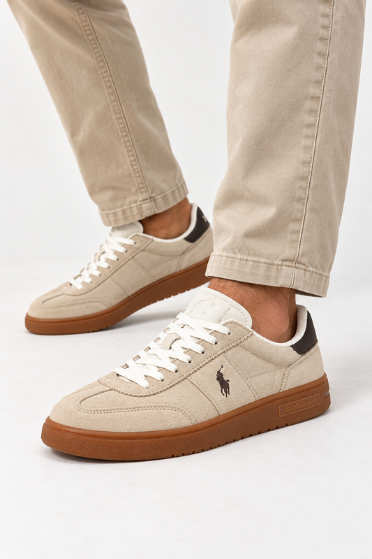Scarpa beige Ralph laureSUEDE-BEDFORD PP-SK-LTL