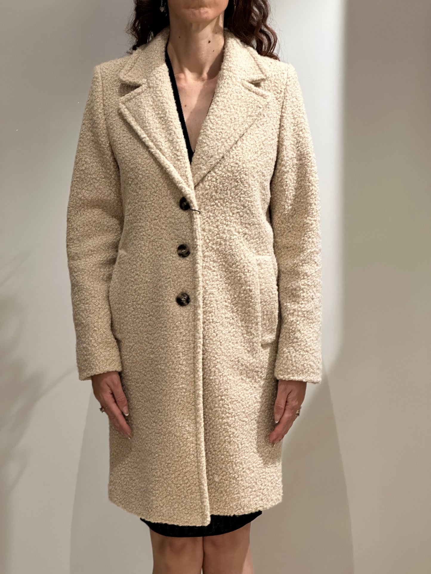 Cappotto Ghinea jersey bouclè