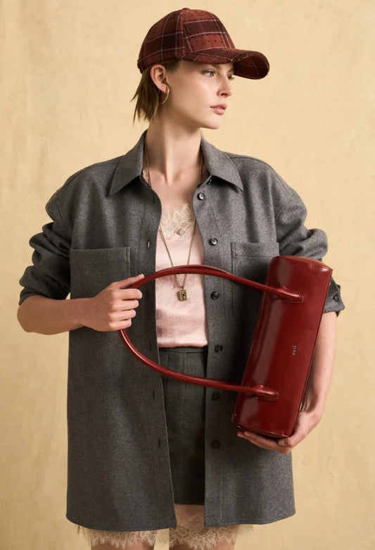 BORSA BILLIE BAGUETTE A SPALLA ROSSO