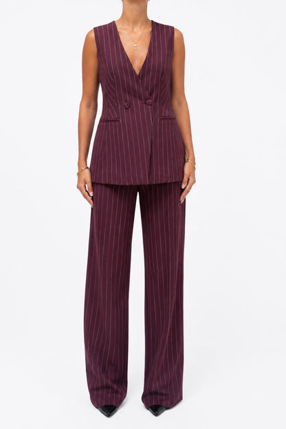 PANTALONE PALAZZO GESSATO