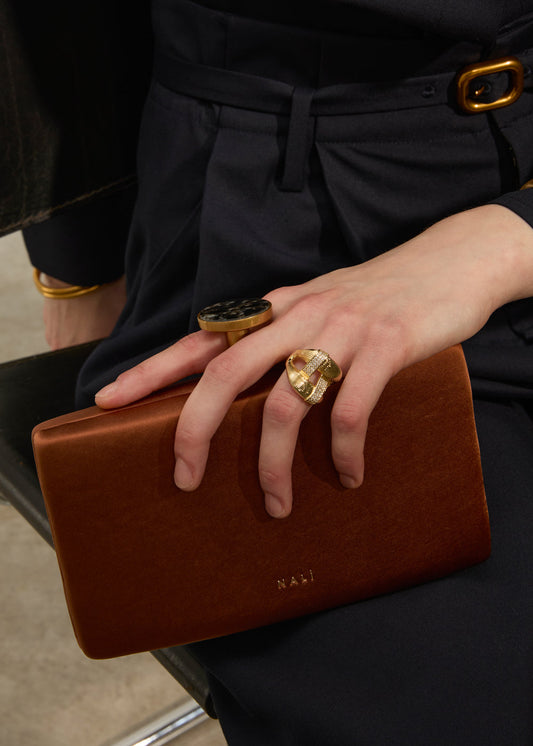Clutch tilly chiusura marble