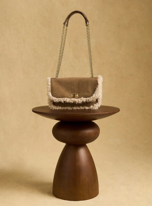 BORSA ERIN A SPALLA MARRONE