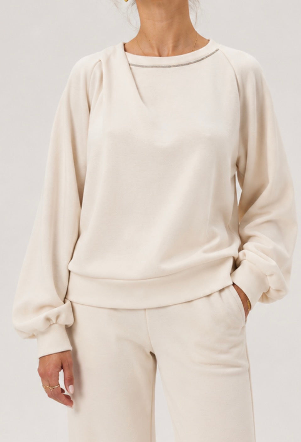 FELPA SOFT TOUCH CON STRASS