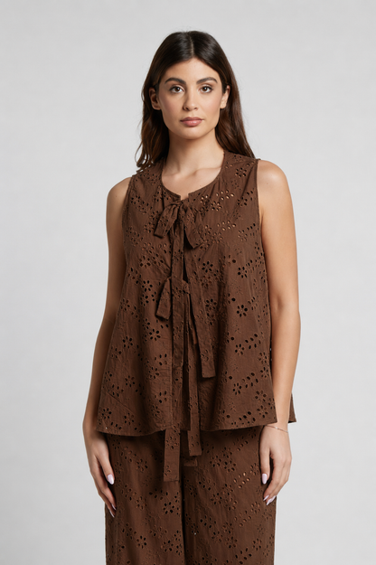 Blusa cotone san gallo