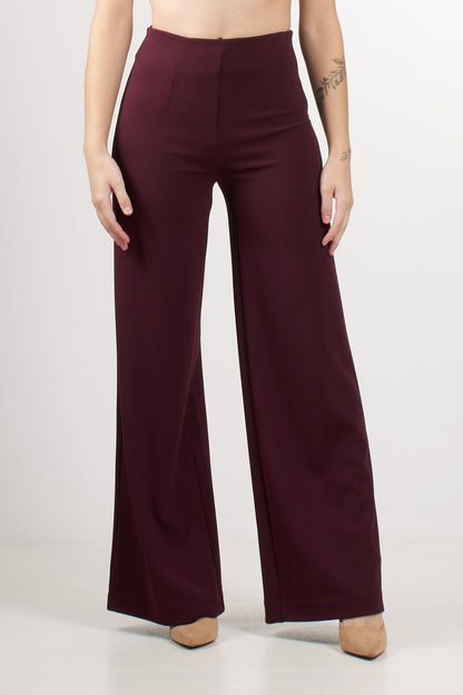 Pantalone con piega largo