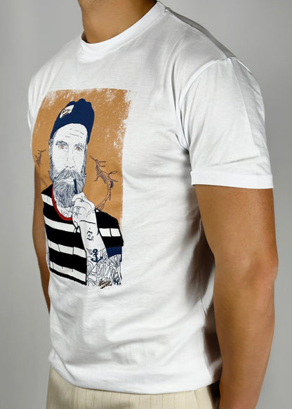 T-shirt grafica girocollo