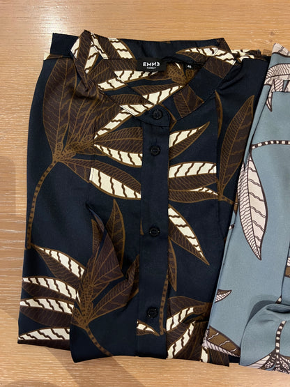 Camicia Neon twill poliestere stamp