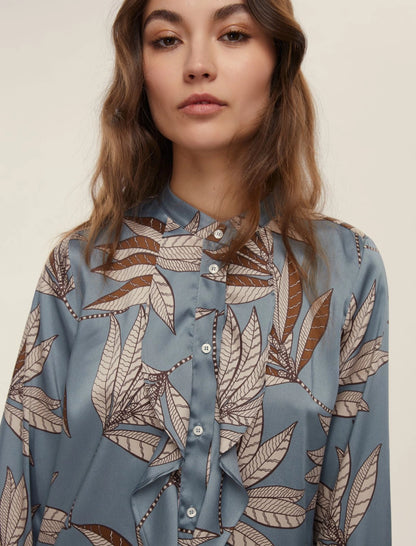 Camicia Neon twill poliestere stamp